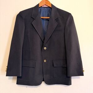 Mills Uniform Co. Blazer Gold Buttons Youth Sz 10 Navy Jacket School